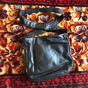 Dawli Handbags soft black leather bag purse